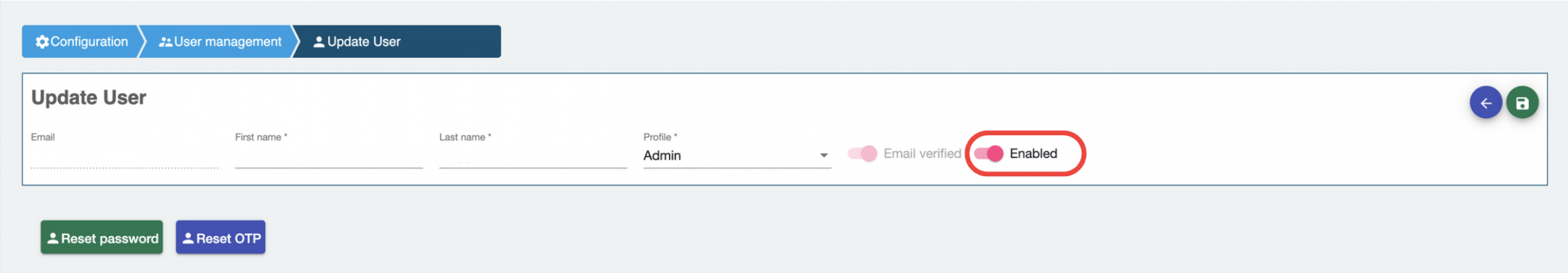 Manage Users - Streamlane